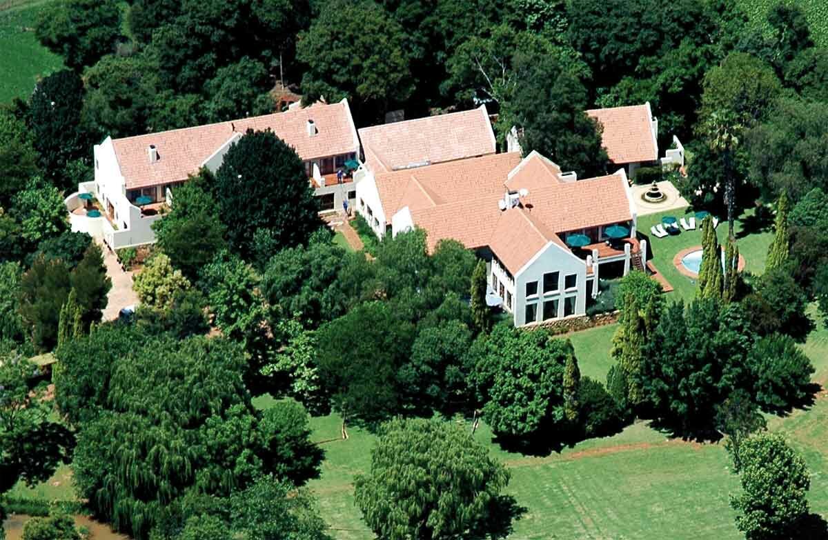 A birds eye view of the lodge